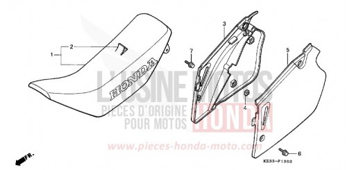 SIEGE/COUVERCLE LATERAL CR250RS de 1995